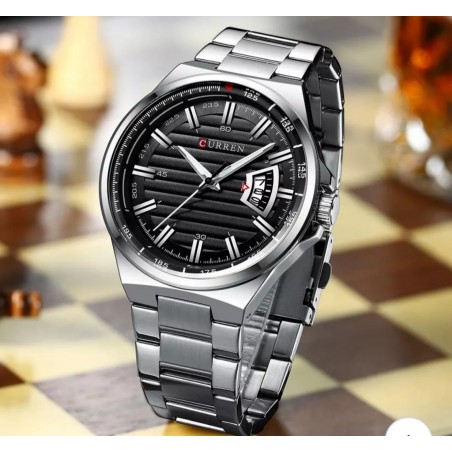 Relógio Curren homem bracelete aço