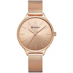 Relógio Curren mulher com bracele em aço